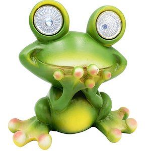 Solar Powered Frog Outdoor LED Garden Light Decor